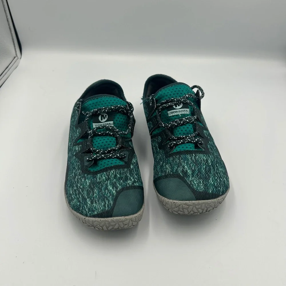 Merrell Vapor Glove 5 Women Size 8 Teal Green Barefoot Running Shoes J135378